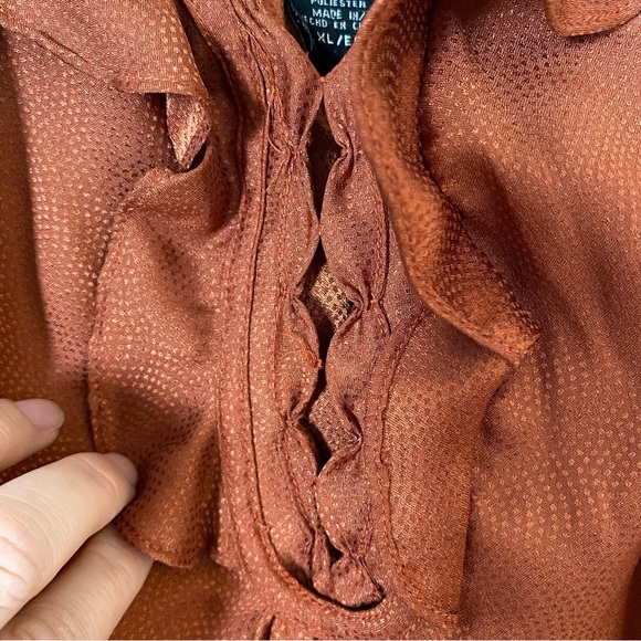 Apostrophe Rust Color Tank Top Size XL - Picture 3 of 4